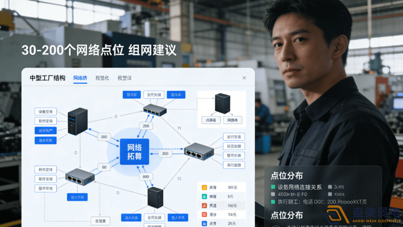 中型工厂30-200个网络点位组网建议